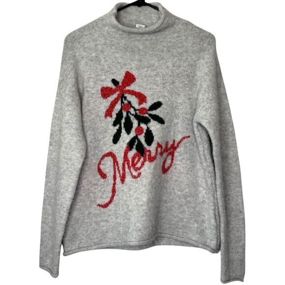 |EUC| CUPCAKES & CASHMERE Mock Neck “Merry & Bright” Sweater - Picture 1 of 7